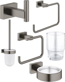 Set perie de toaletă Grohe Essentials 40513AL1, suport prosop Grohe Essentials 40510AL1, 40507AL1, 40508AL1, 40511AL1, 40372001