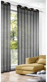 Draperie gri antracit 140x245 cm Struktura Uni – Sehlbach