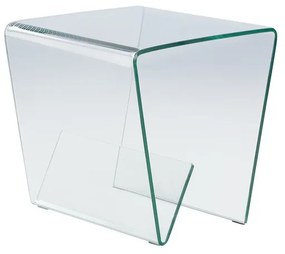 Masa laterala Bolling, transparent, 50 x 50 x 50 cm