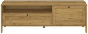 Comoda TV KLARK, stejar auriu, PAL laminat, 160x42x54 cm
