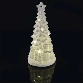 Decorațiune LED de Crăciun, brăduț, 2xAA, lumină alb caldă