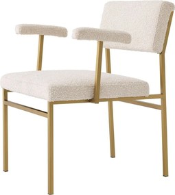 Scaun design LUX Dunmore boucle crem 114094 HZ