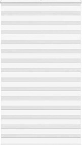 vidaXL Jaluzea tip zebra alb lățime țesătură 120,9 cm poliester