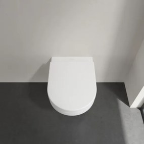 Capac WC Villeroy & Boch ARCHITECTURA, cu închidere lentă, alb - 98M9C101