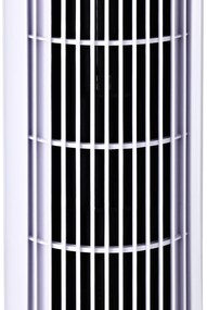 HOMCOM Ventilator Turn Oscilant cu 3 viteze, Ventilator Piedestal din Plastic ABS, 27x27x75 cm, Negru | Aosom Romania