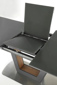 Masa extensibila Bilotti antracit - L 160-200 x l 90 x h 76 cm