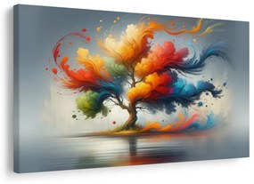 Tablou copacul vieții colorat în mișcare