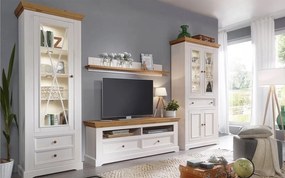 Set lemn masiv alb-natur Living Iris Model C