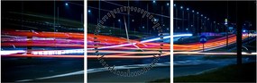 Tabloul orașului nocturn (cu ceas) (90x30 cm)