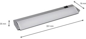 LED Lampă design minimalist LED/5W/230V argintiu