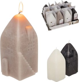 Lumanare cilindrica HOUSIX 13 cm - mai multe culori Culoare: Alb