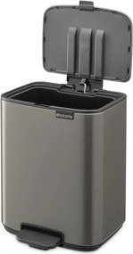 Coș de gunoi gri cu pedală din oțel 7 l Bo – Brabantia