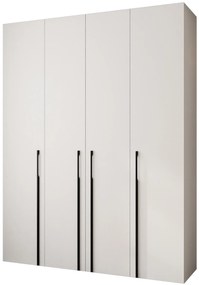 Dulap de haine 190 cm Carmela 40-3 (alb + Negru). 1126625