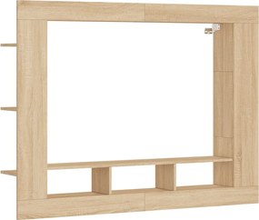 833724 vidaXL Comodă TV, stejar sonoma, 152x22x113 cm, lemn compozit