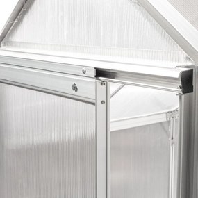 Seră din policarbonat 250 x 310 x 124/205 cm