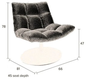 Fotoliu Dutchbone Bar, maro