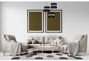 Lustră pe cablu CORAL 3xE27/60W/230V negru