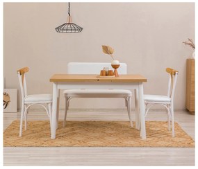 Set mobilier sufragerie Duvasa 23 (alb) (pentru 4 persoane). 1093794