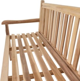 Bancă de grădină din lemn masiv DIVERO 3 locuri 150 cm