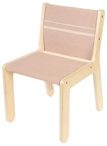 Scaun de copii roz deschis/în culoare naturală Vintage Nude – Lorena Canals