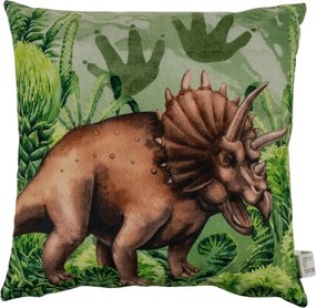 Perna decorativa TRICERATOPS 40x40 cm, verde