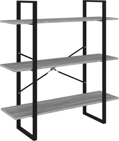 vidaXL Bibliotecă, gri sonoma, 100x30x105 cm, lemn prelucrat