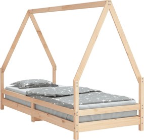 vidaXL Cadru pat pentru copii, 90x200 cm, lemn masiv de pin