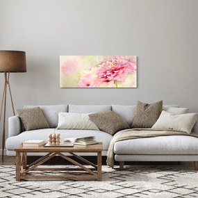 Tablou - Floare roz, aquarel (120x50 cm)