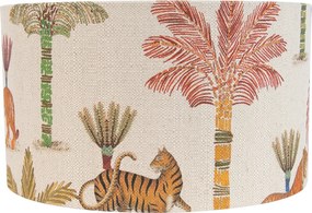 Abajur din material textil multicolor cu imprimeu animal 35/35/20