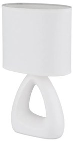 Lampa de masa ceramica alba TRIANGLE