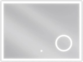 Mexen Kala oglindă de baie iluminată cu oglindă cosmetică 80 x 60 cm, LED 6000K, antiabur - 9820-080-060-611-00