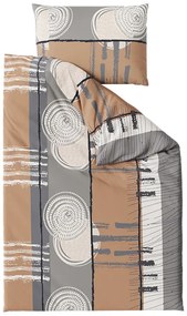 Lenjerie de pat din bumbac PINIA gri Dimensiune lenjerie de pat: 70 x 90 cm | 140 x 220 cm