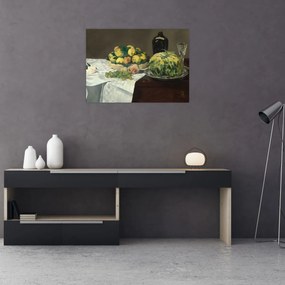 Tablou - Edouard Manet, Still Life with Melon and Peaches, reproducere (70x50 cm)