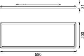 Osram - Plafonieră LED PLANON EASYFIX LED/24W/230V 2800/4000/6000K IP54 neagră