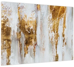 Tablou - Abstract auriu (70x50 cm)
