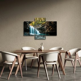 Tablou cu cascada de pădure (90x60 cm)