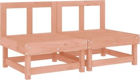 vidaXL Canapele de mijloc pentru grădină, 2 buc., lemn masiv douglas