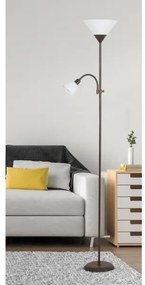 Rabalux 4188 - Lampadar ACTION 1xE27/100W+1xE14/25W/230V maro