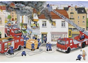 PUZZLE BRIGADA DE POMPIERI, 2X24 PIESE - RAVENSBURGER (RVSPC08851)