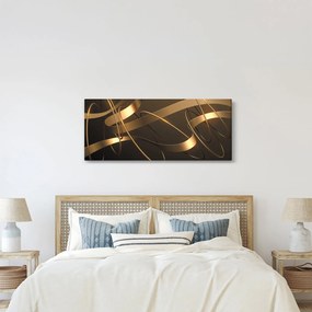 Tablou - Panglici de bronz (120x50 cm)