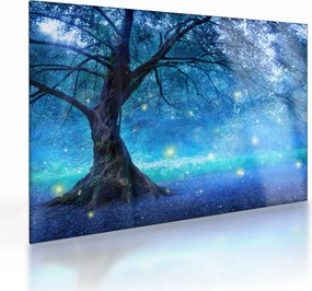 Tablou pe sticlă - Pădure mistică (70x50 cm)