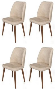 Set de scaune de sufragerie Dallas Beige, 4 buc., 4 buc