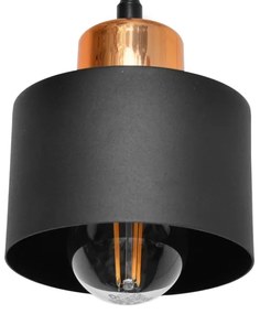 Lustră pe cablu EDISON 3xE27/15W/230V