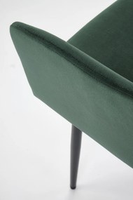 Scaun K558 velvet verde inchis