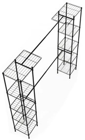 Raft reglabil, negru, GELBAN