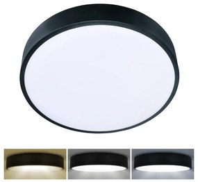 Plafonieră LED Brilagi POOL LED/36W/230V 3000/4000/6000K d. 30 cm negru