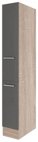 Dulap de cămară Yorki dimensiunea 30, corp stejar sonoma, față antracit satinat