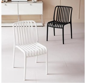 Scaun din plastic TREGO, alb