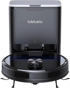 La mâna a doua: Robot aspirator cu statie de golire Lubluelu SL60 Plus, 42W, Mop, LiDAR, Wi-Fi, Alexa, Autonomie 120 min., 2600 mAh, Negru