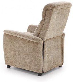 Fotoliu recliner Jordan stofa bej H106 cm